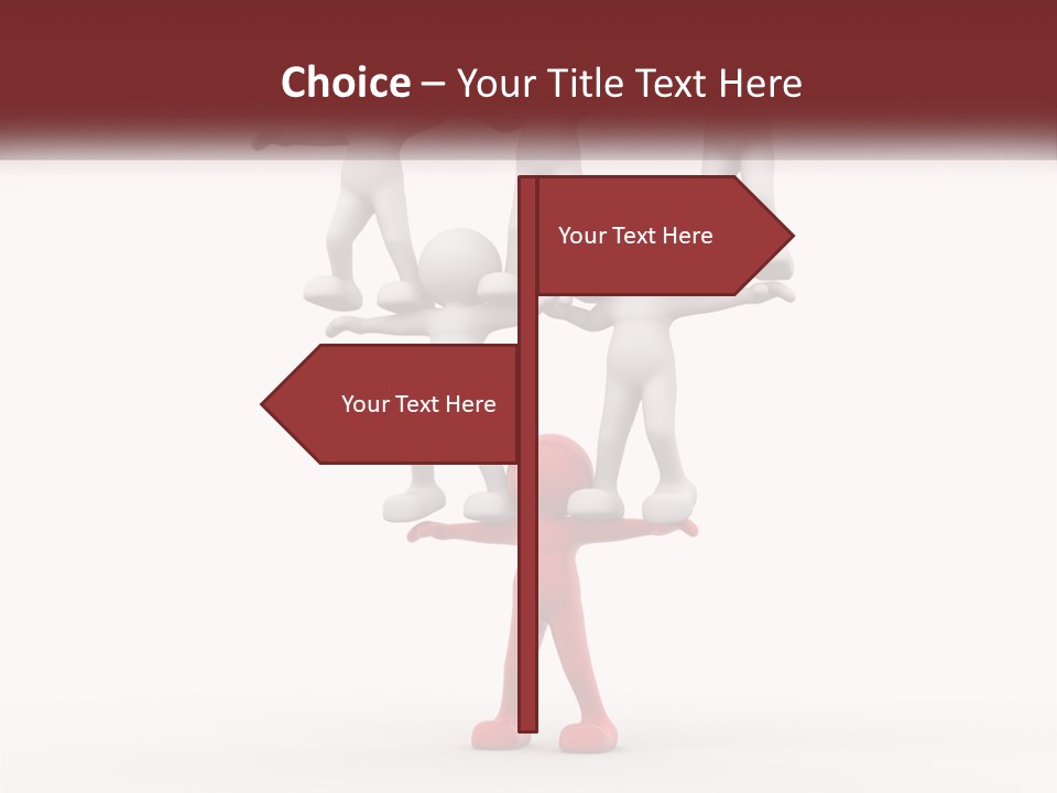 Render Person White PowerPoint Template