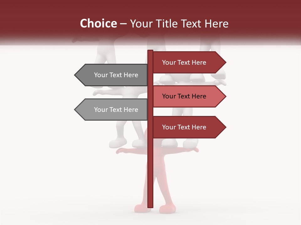 Render Person White PowerPoint Template