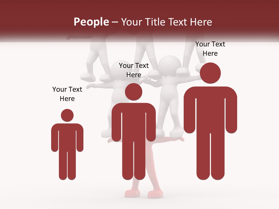 Render Person White PowerPoint Template