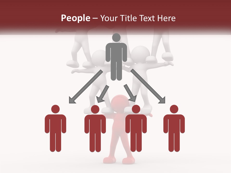 Render Person White PowerPoint Template