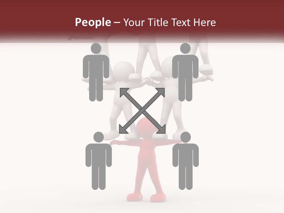 Render Person White PowerPoint Template