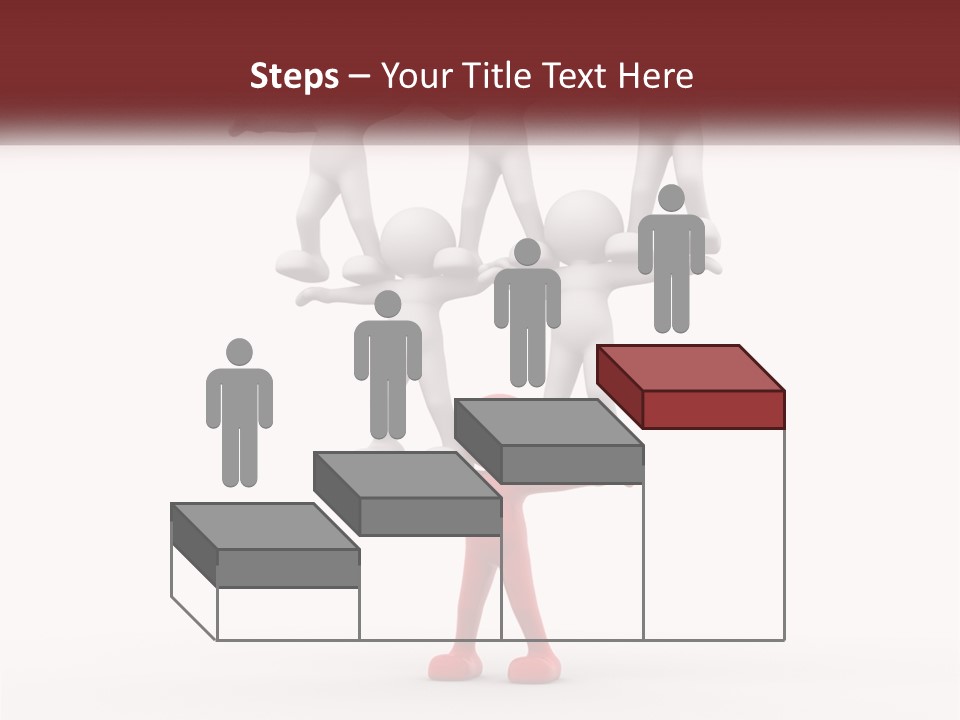 Render Person White PowerPoint Template