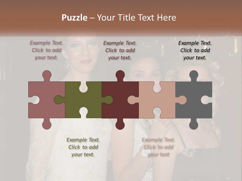 Caucasian Grace Satin PowerPoint Template