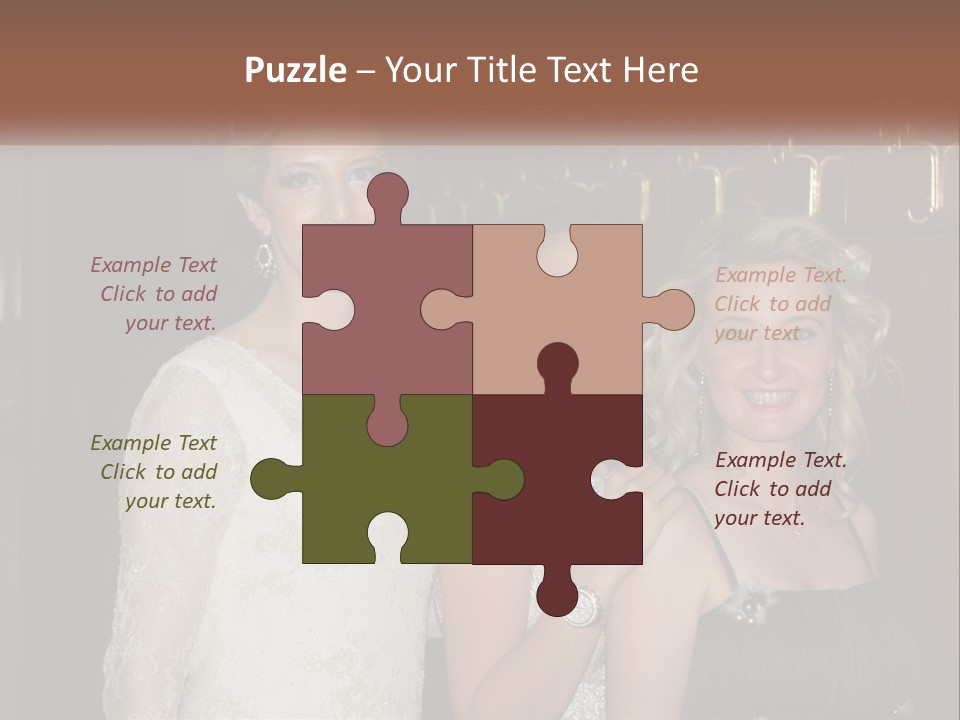 Caucasian Grace Satin PowerPoint Template