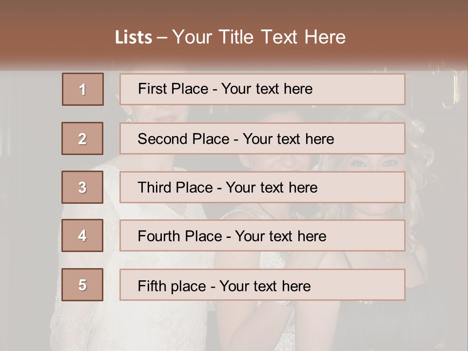 Caucasian Grace Satin PowerPoint Template
