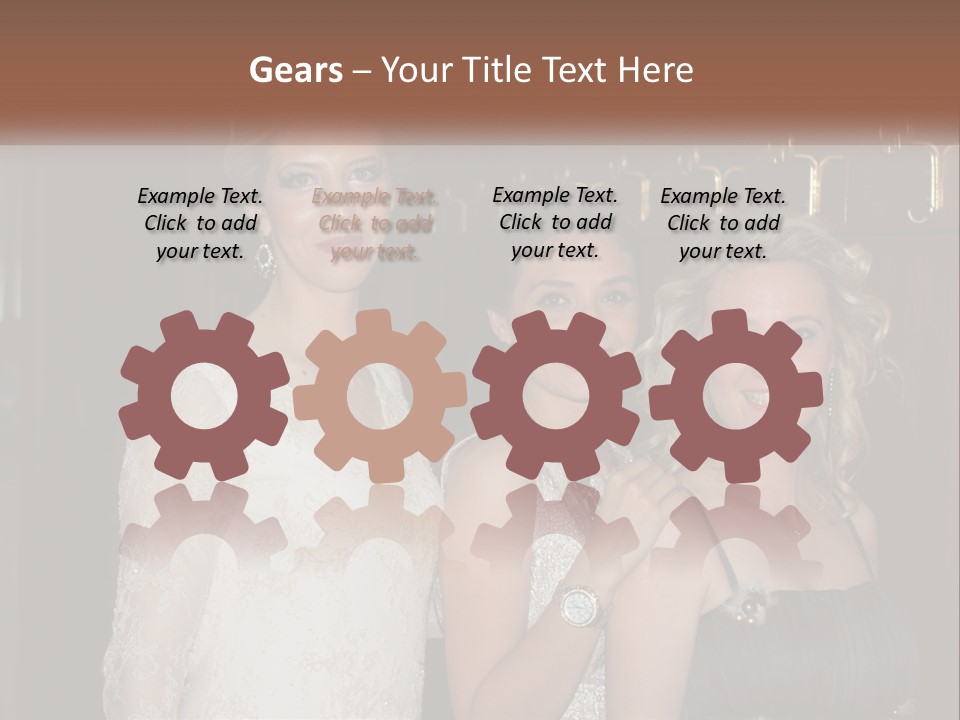 Caucasian Grace Satin PowerPoint Template
