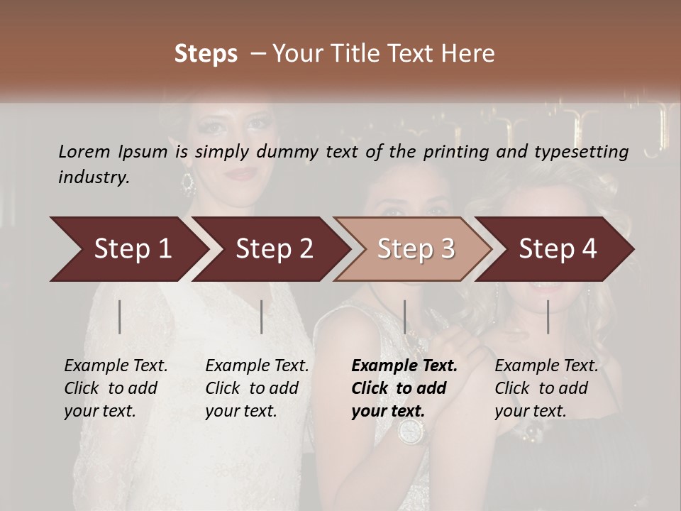 Caucasian Grace Satin PowerPoint Template