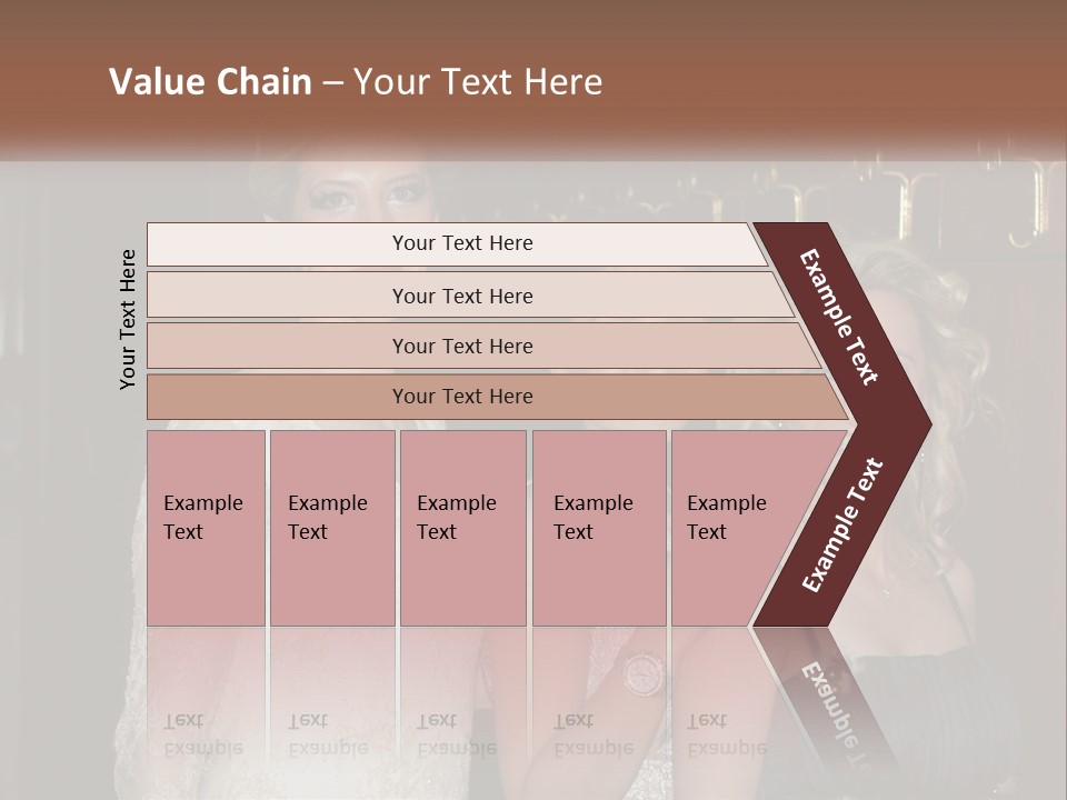 Caucasian Grace Satin PowerPoint Template