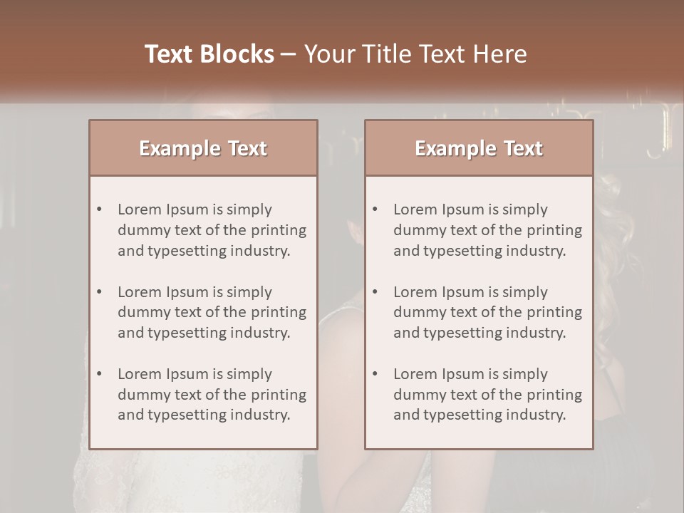 Caucasian Grace Satin PowerPoint Template