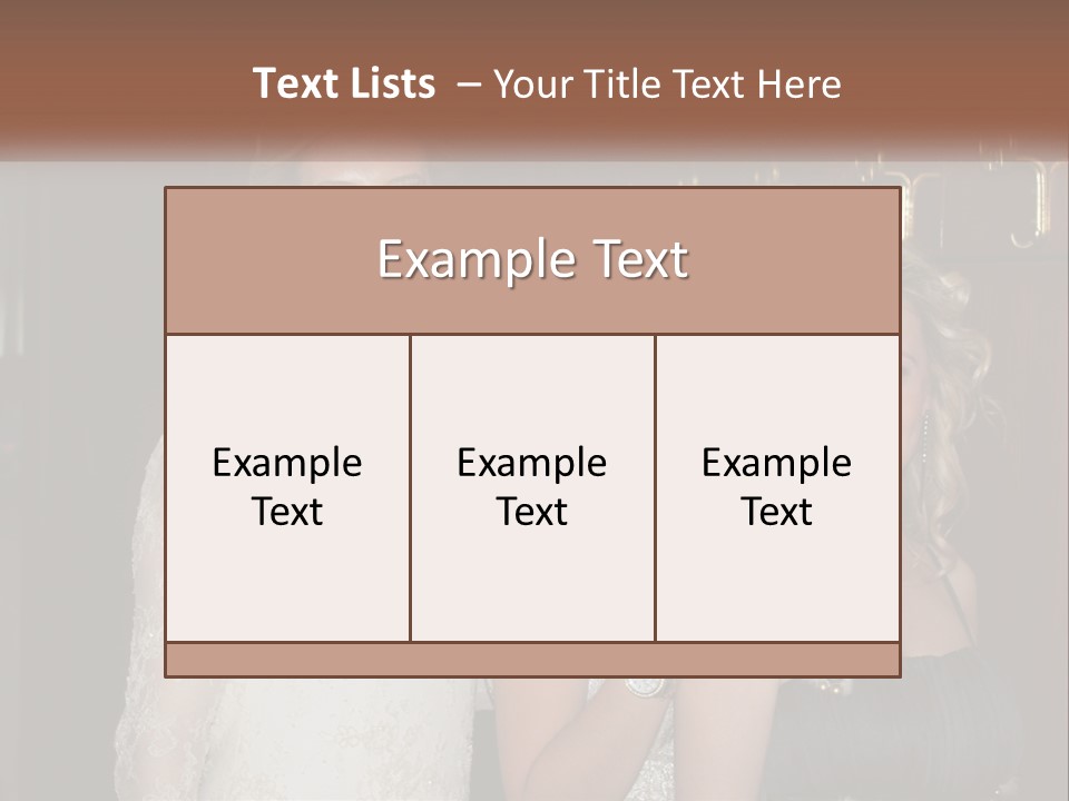 Caucasian Grace Satin PowerPoint Template
