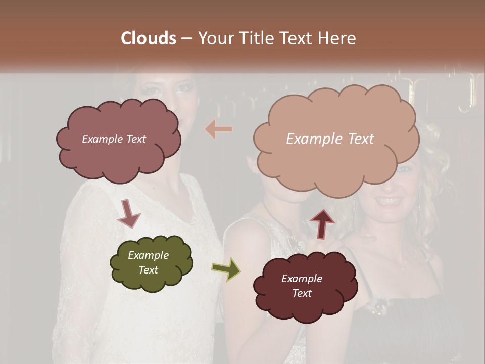 Caucasian Grace Satin PowerPoint Template