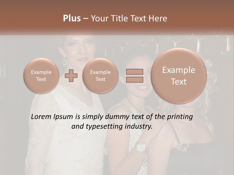 Caucasian Grace Satin PowerPoint Template