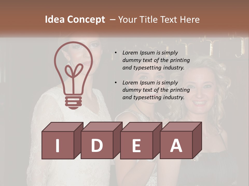 Caucasian Grace Satin PowerPoint Template