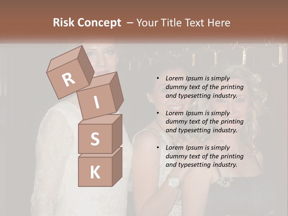 Caucasian Grace Satin PowerPoint Template