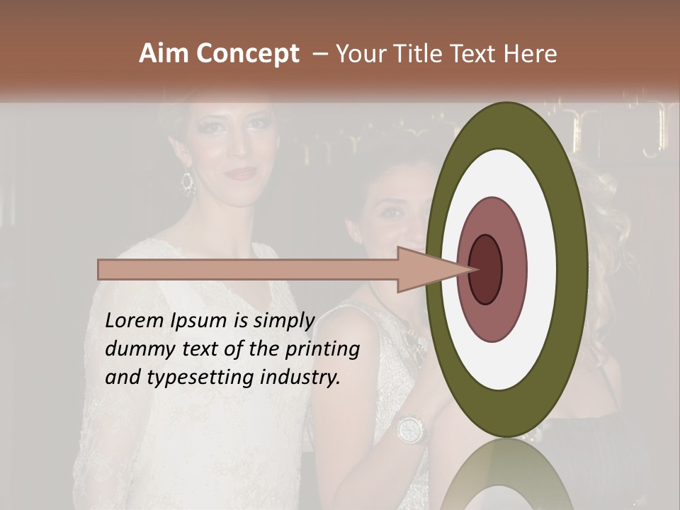 Caucasian Grace Satin PowerPoint Template