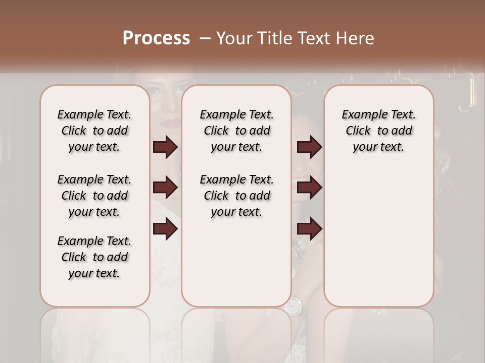 Caucasian Grace Satin PowerPoint Template