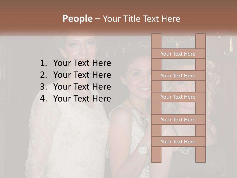 Caucasian Grace Satin PowerPoint Template