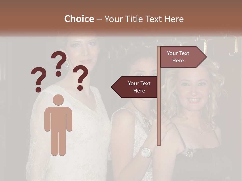 Caucasian Grace Satin PowerPoint Template