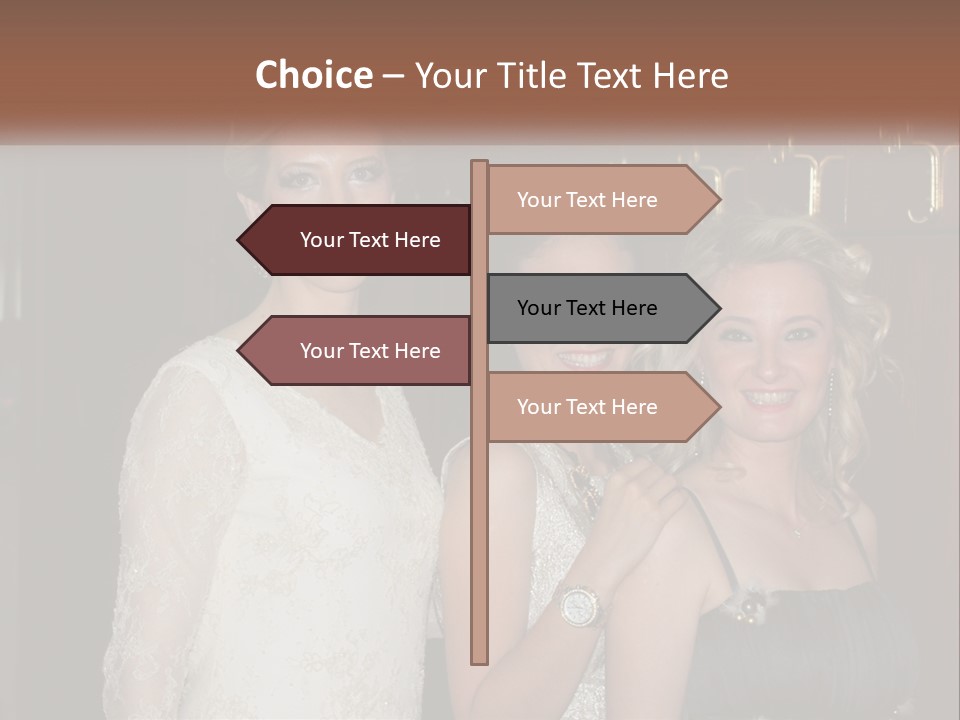 Caucasian Grace Satin PowerPoint Template