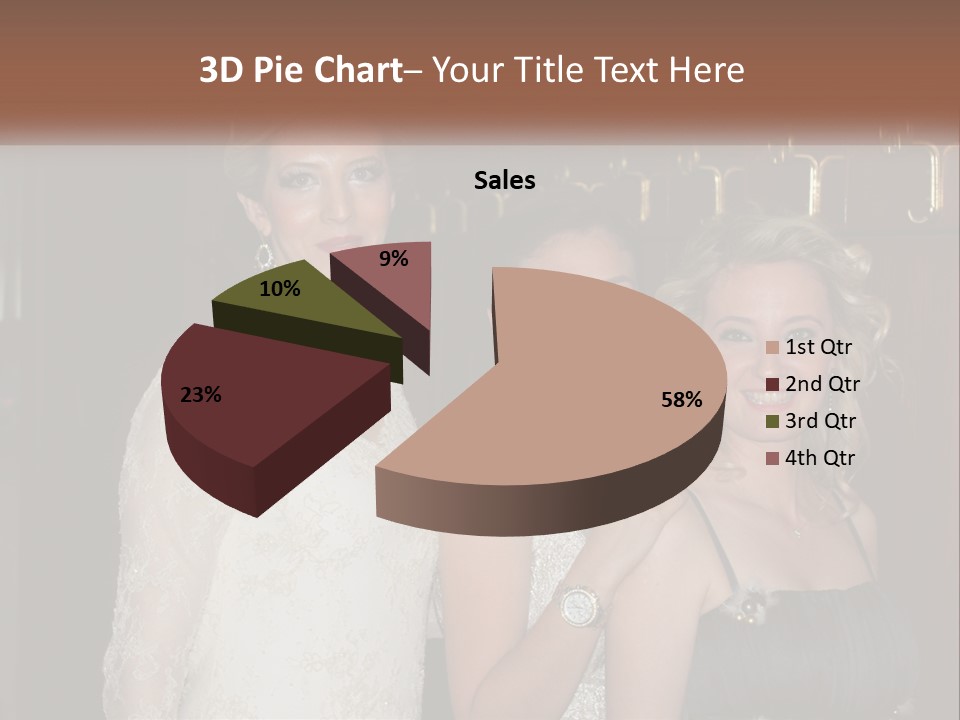 Caucasian Grace Satin PowerPoint Template