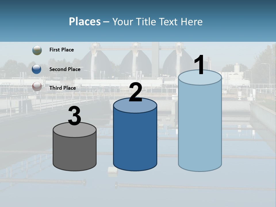 Turbid Reflection Reservoir PowerPoint Template