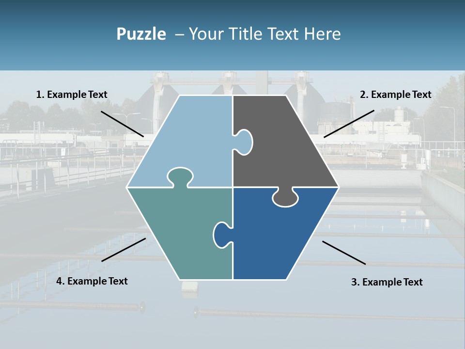 Turbid Reflection Reservoir PowerPoint Template