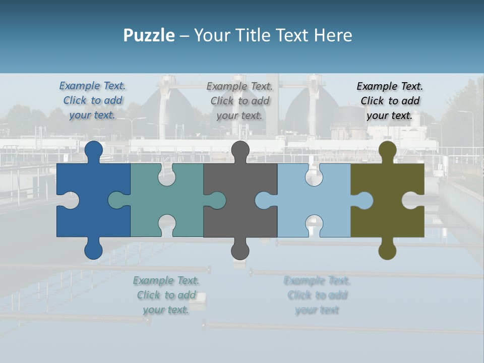 Turbid Reflection Reservoir PowerPoint Template