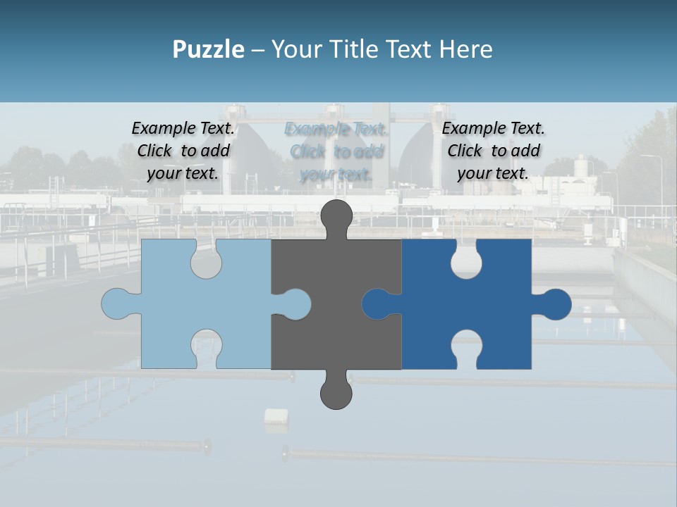 Turbid Reflection Reservoir PowerPoint Template