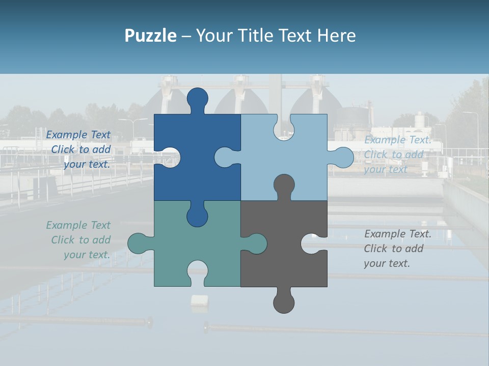Turbid Reflection Reservoir PowerPoint Template