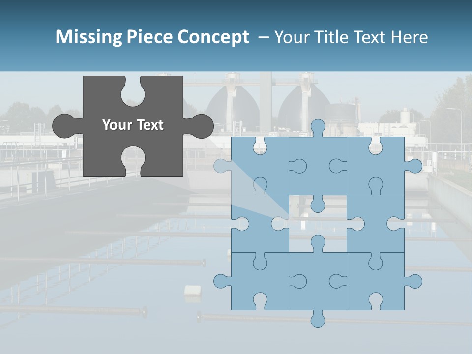 Turbid Reflection Reservoir PowerPoint Template