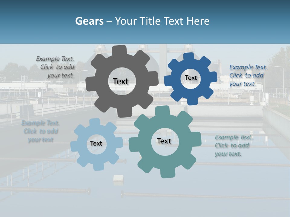 Turbid Reflection Reservoir PowerPoint Template