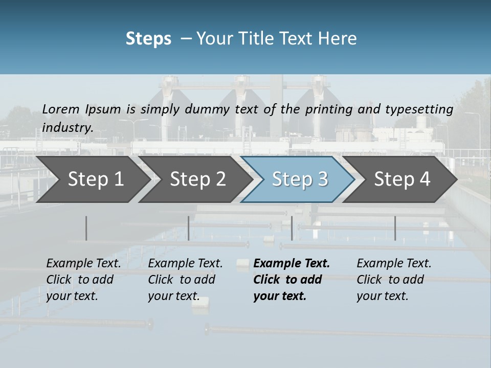 Turbid Reflection Reservoir PowerPoint Template