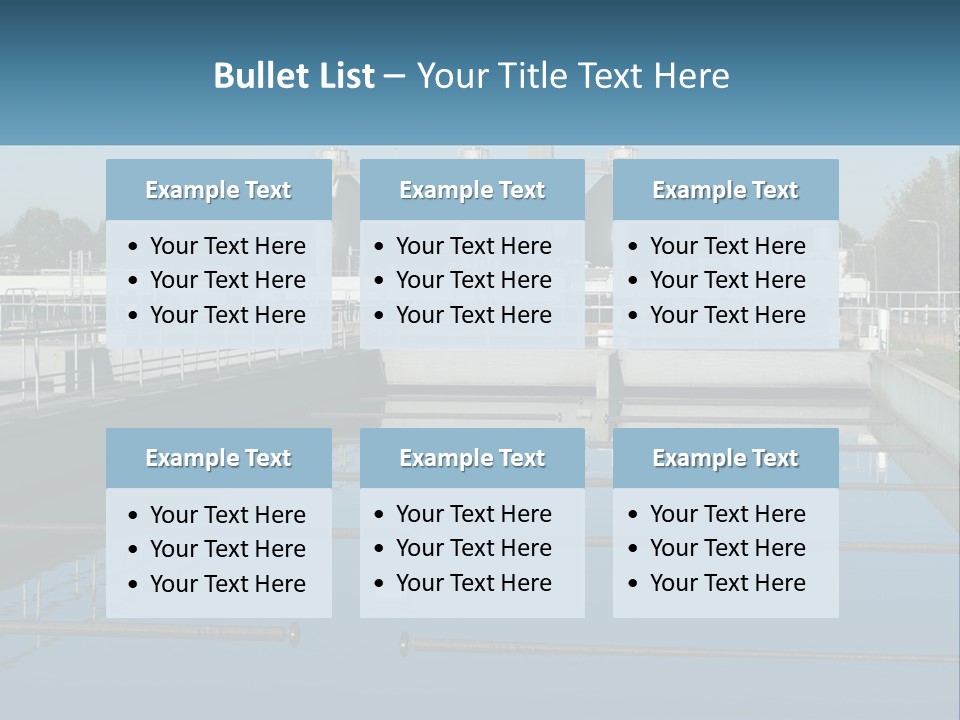 Turbid Reflection Reservoir PowerPoint Template