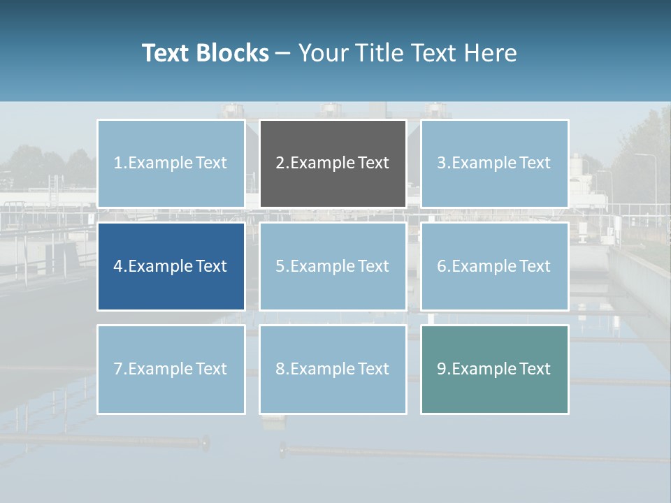 Turbid Reflection Reservoir PowerPoint Template