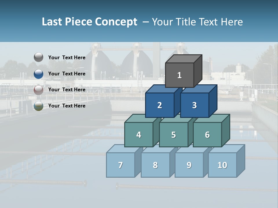 Turbid Reflection Reservoir PowerPoint Template