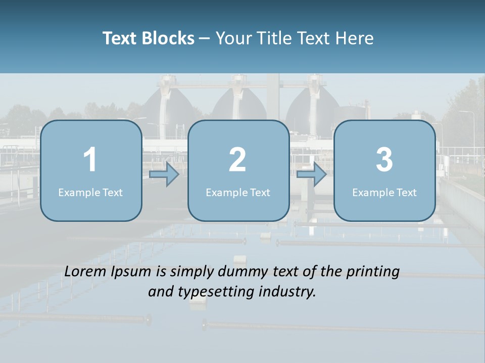 Turbid Reflection Reservoir PowerPoint Template