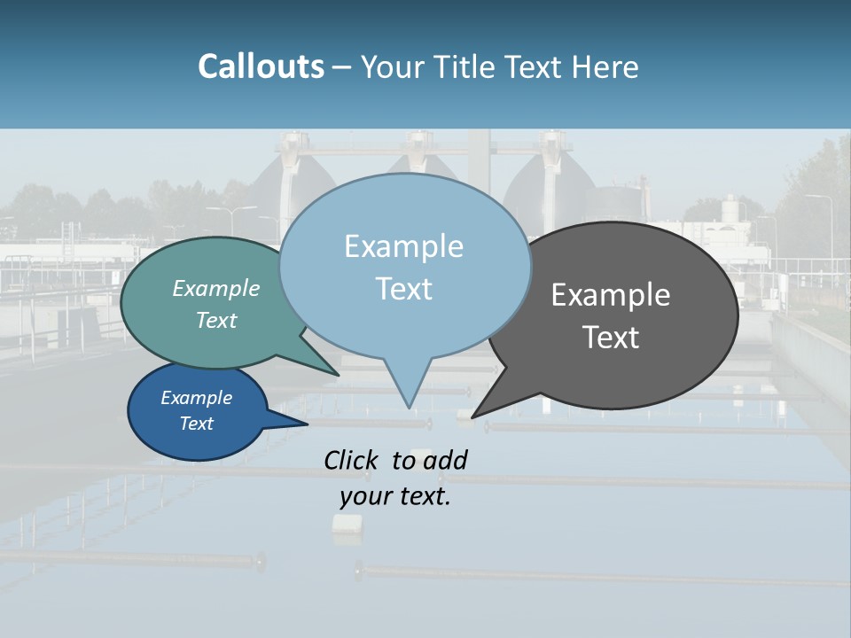 Turbid Reflection Reservoir PowerPoint Template
