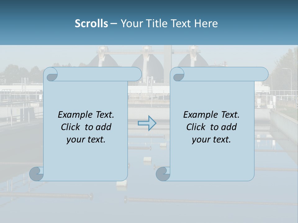 Turbid Reflection Reservoir PowerPoint Template