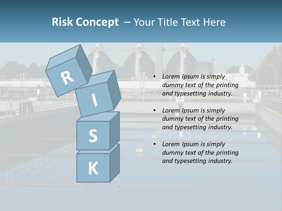 Turbid Reflection Reservoir PowerPoint Template