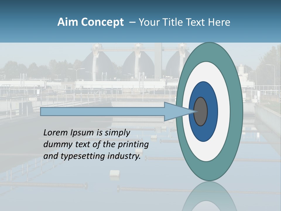 Turbid Reflection Reservoir PowerPoint Template