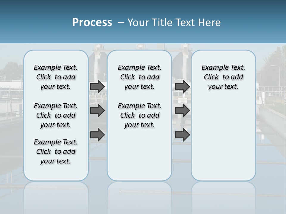 Turbid Reflection Reservoir PowerPoint Template