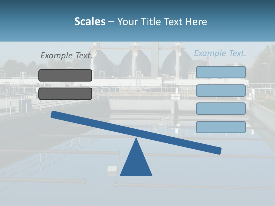 Turbid Reflection Reservoir PowerPoint Template