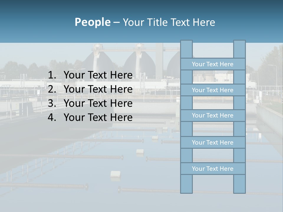 Turbid Reflection Reservoir PowerPoint Template