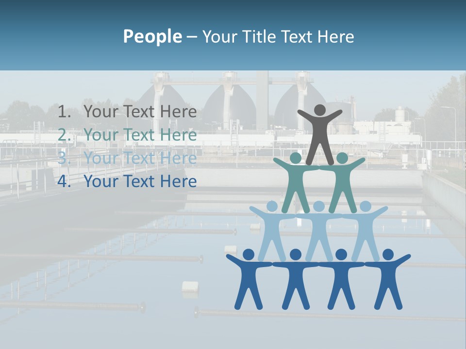 Turbid Reflection Reservoir PowerPoint Template