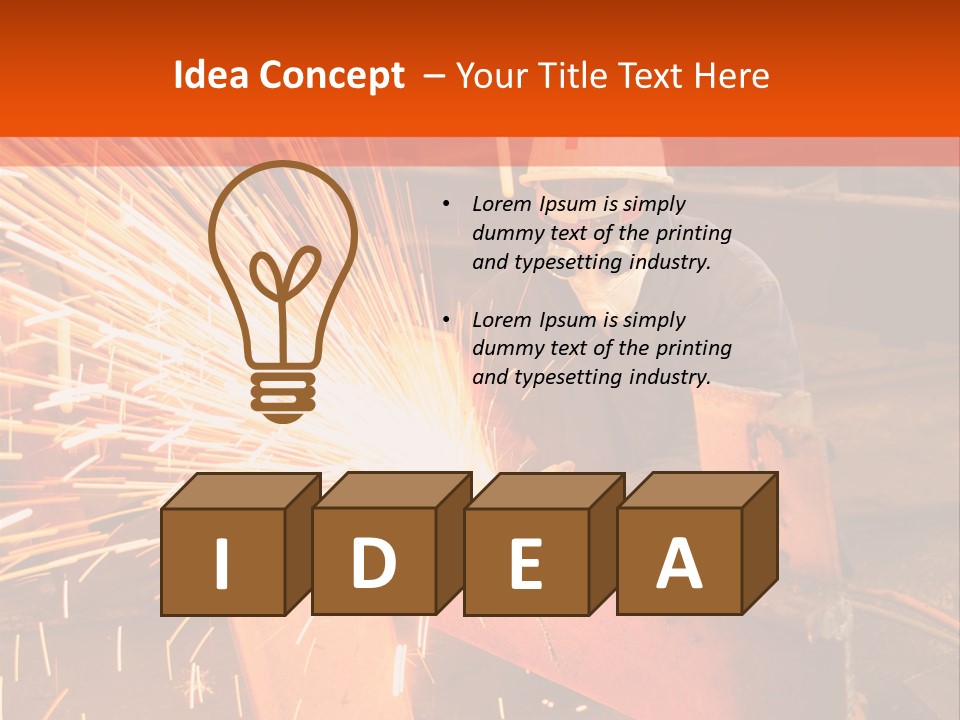 Craftsman Spark Gas PowerPoint Template