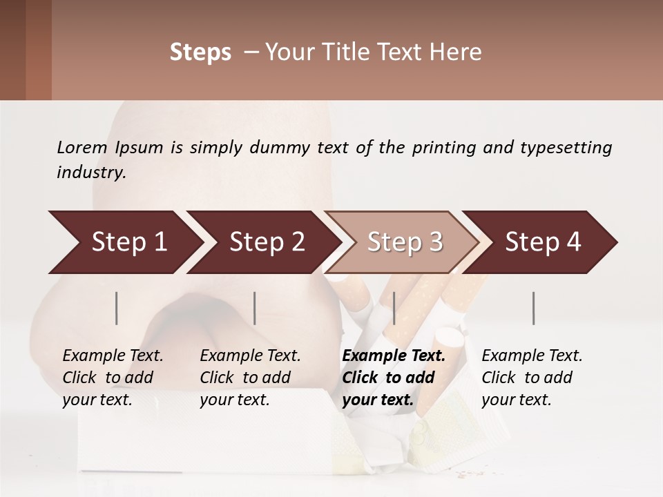 Stick Cancer Break PowerPoint Template