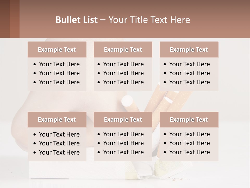Stick Cancer Break PowerPoint Template