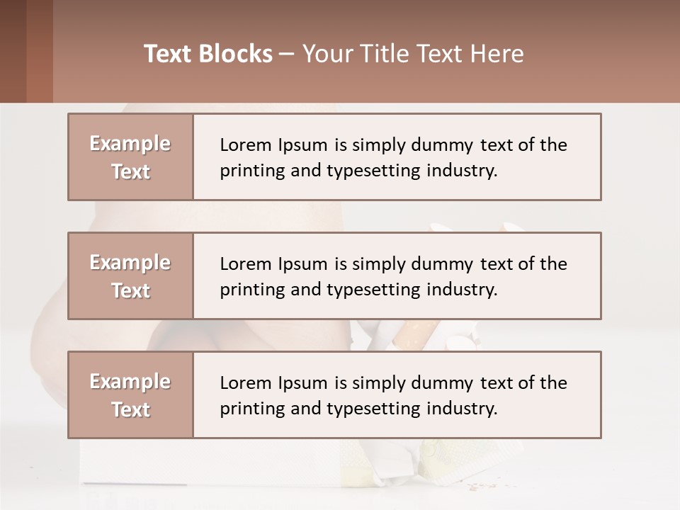Stick Cancer Break PowerPoint Template