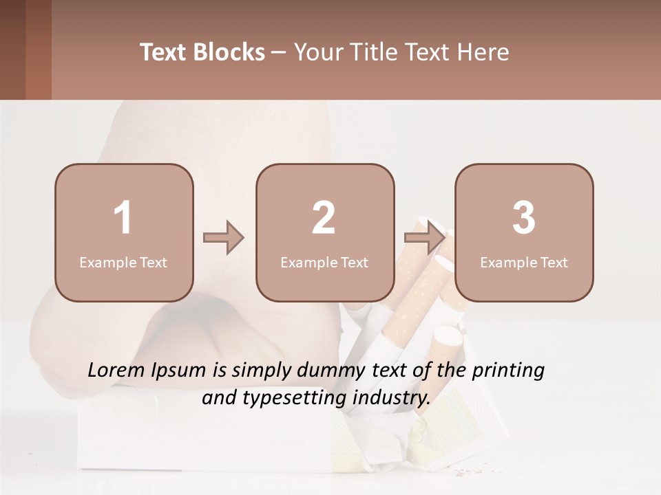 Stick Cancer Break PowerPoint Template