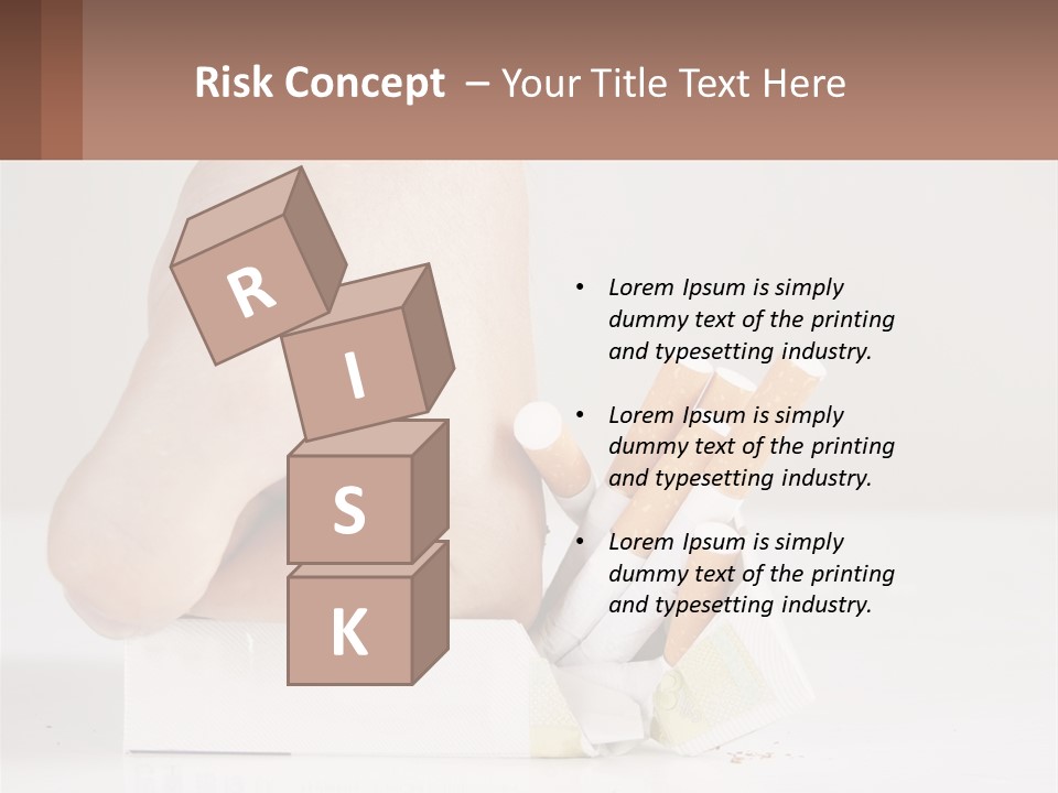 Stick Cancer Break PowerPoint Template